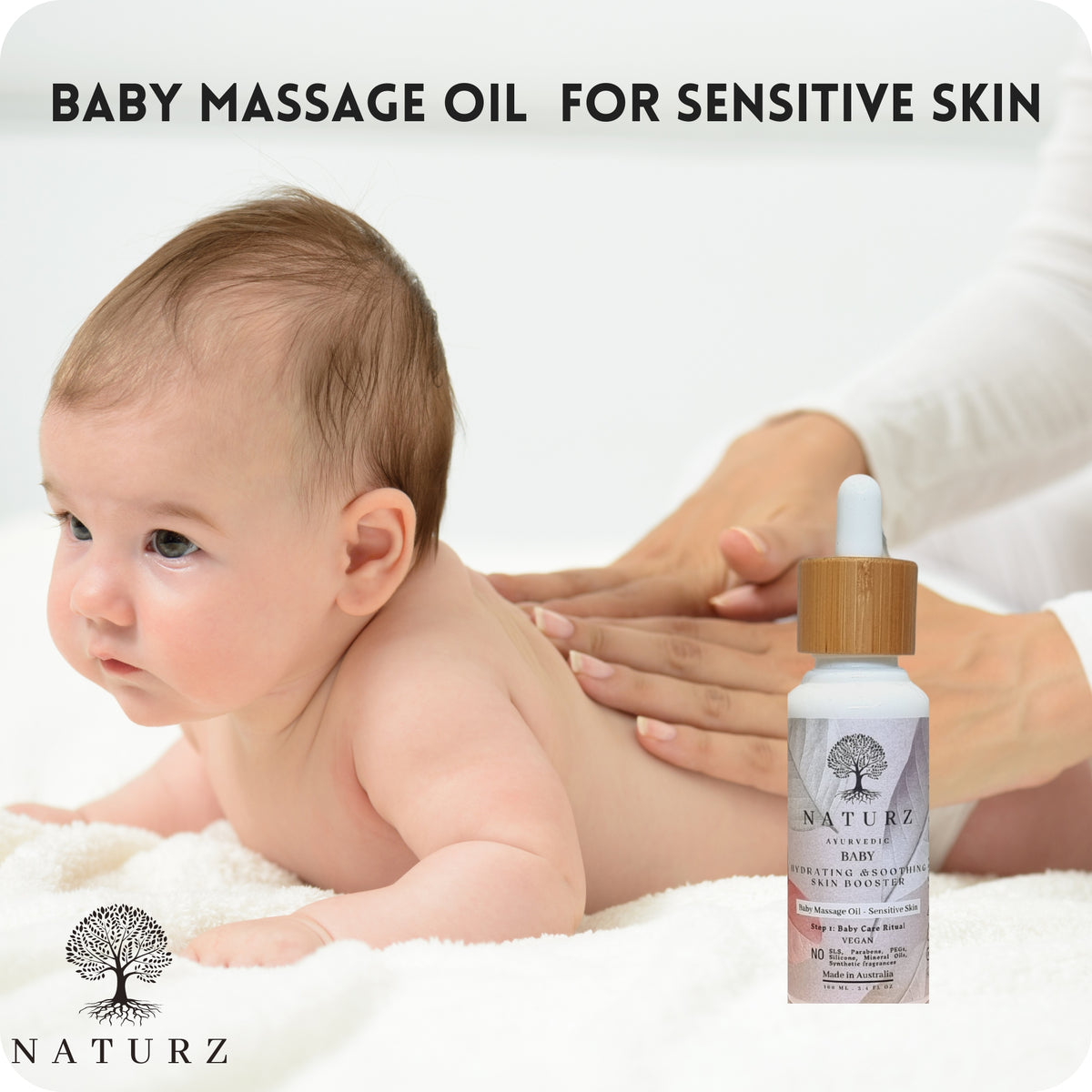 Baby Hydrating and Soothing Skin Booster  - Massage Oil for Sensitive Skin