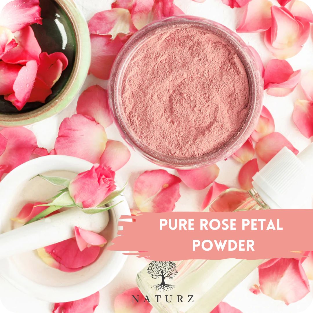 Naturz Rose Petal Powder - Premium Edible Grade