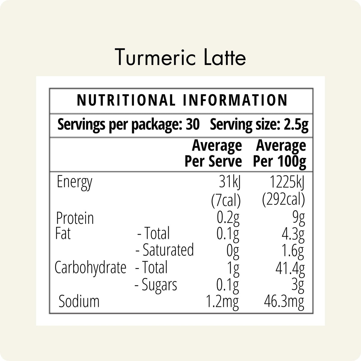 Turmeric Treasures Latte Bundle (2 months of lattes!)