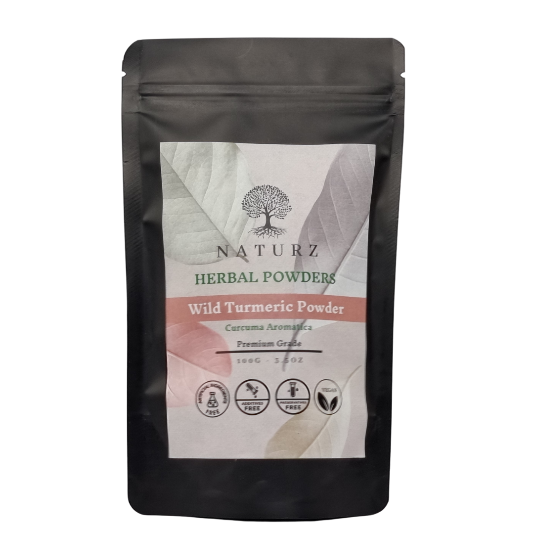 Naturz Curcuma Aromatica ( Wild Turmeric) Powder - Kasthuri Manjal - Premium Grade